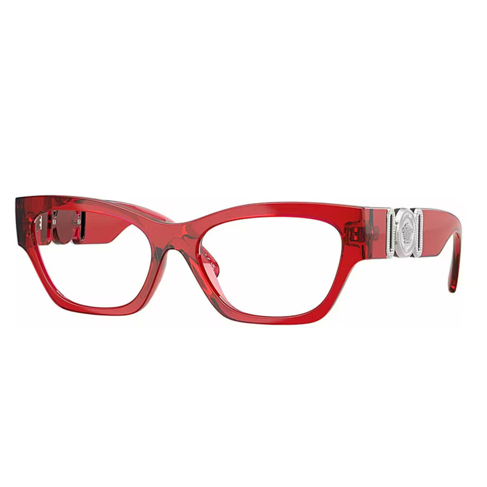 NEW Versace VE3367U 5495 Red Transparent Sunglasses Authentic